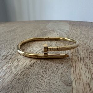 Gold Nail Design Bracelet